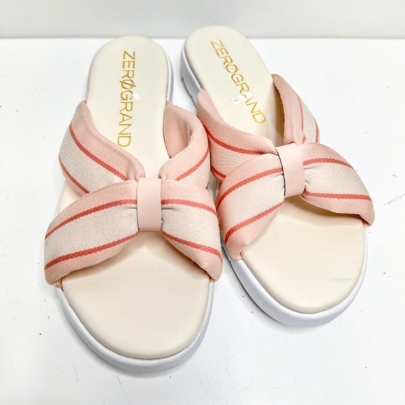 Women’s Cole Haan ZeroGrand flat knotted slide sandal - Picture 1 of 7